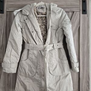 Steve Madden Light Beige Belted Coat